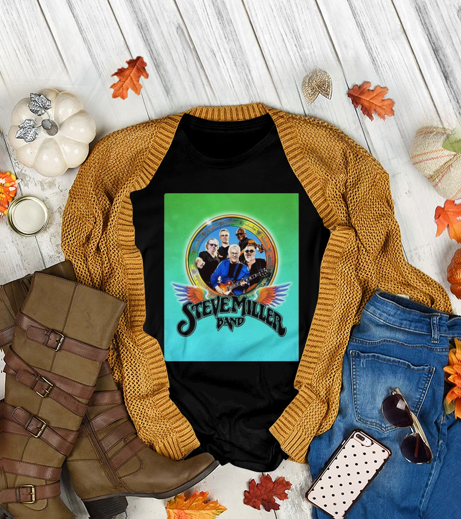 Steve Miller Band 2025 Hitting The Road Tour Vintage Winged Artwork T-Shirt