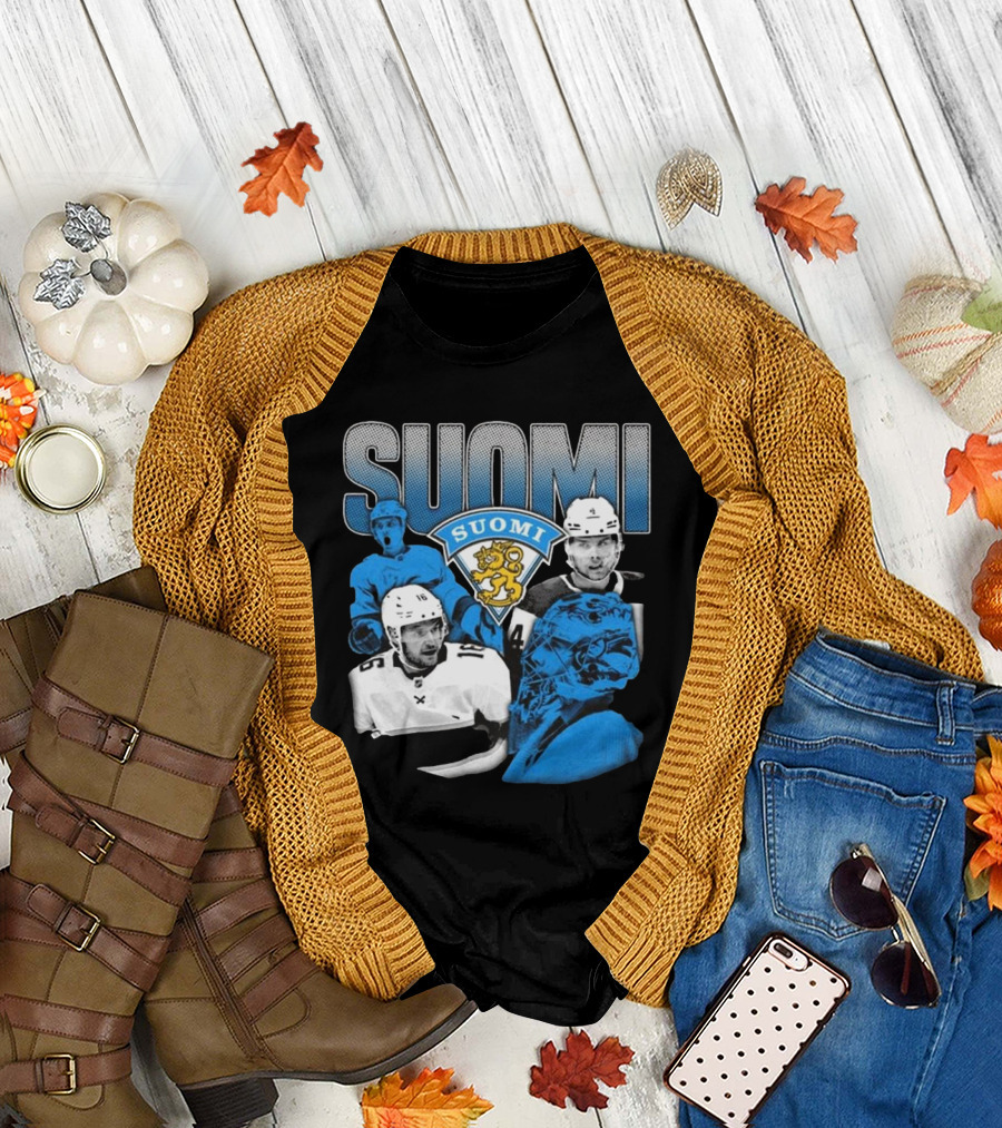Suomi 4 Nations Team Finland Ice Hockey Players T-Shirt