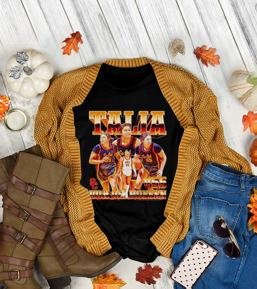 Talia Von Oelhoffen USC Trojans #55 Vintage Player Collage Sc Cal T-Shirt