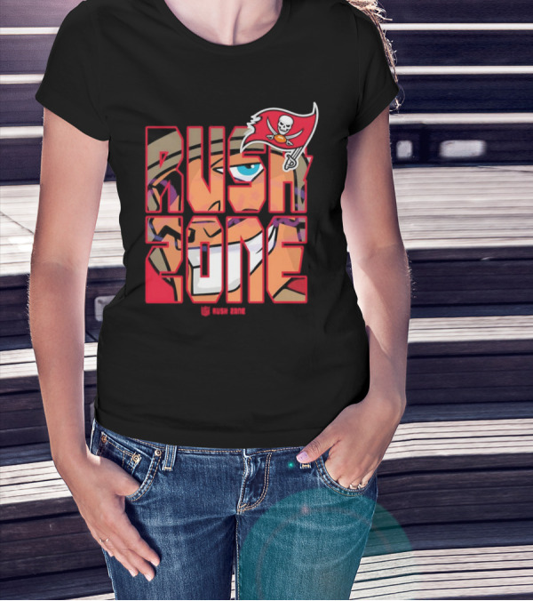 Tampa Bay Buccaneers Rush Zone Cartoon NFL T-Shirt