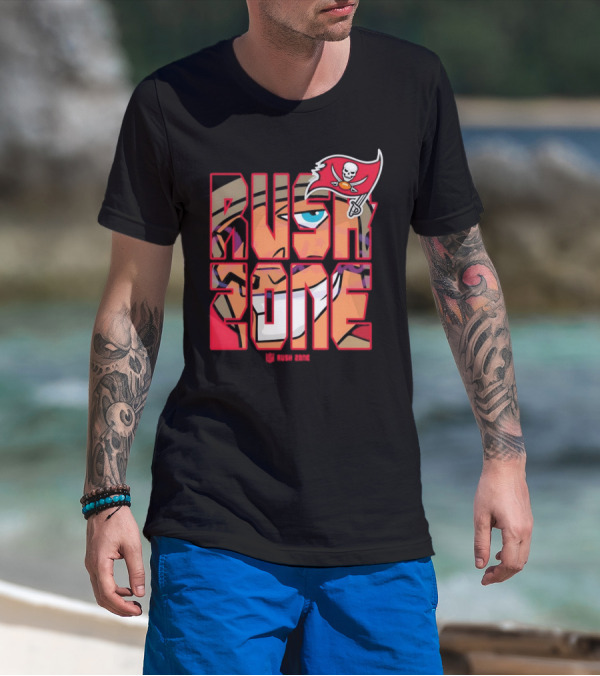 Tampa Bay Buccaneers Rush Zone Cartoon NFL T-Shirt