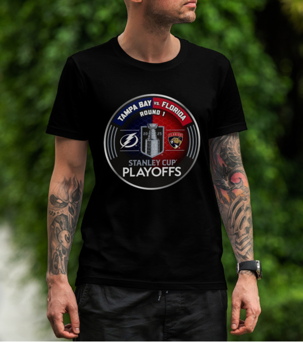 Tampa Bay Vs Florida Round 1 2025 Stanley Cup Playoffs T-Shirt