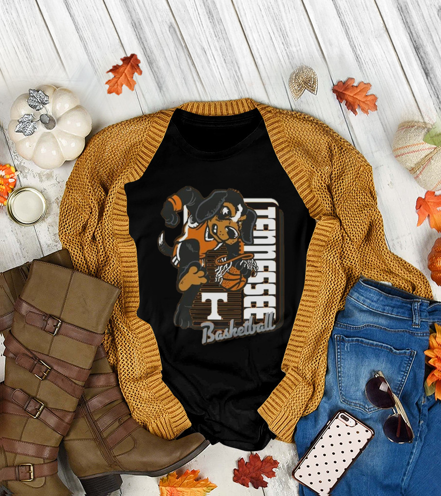 Tennessee Volunteers Basketball Mascot Dunk Comfort Colors 2025 T-Shirt