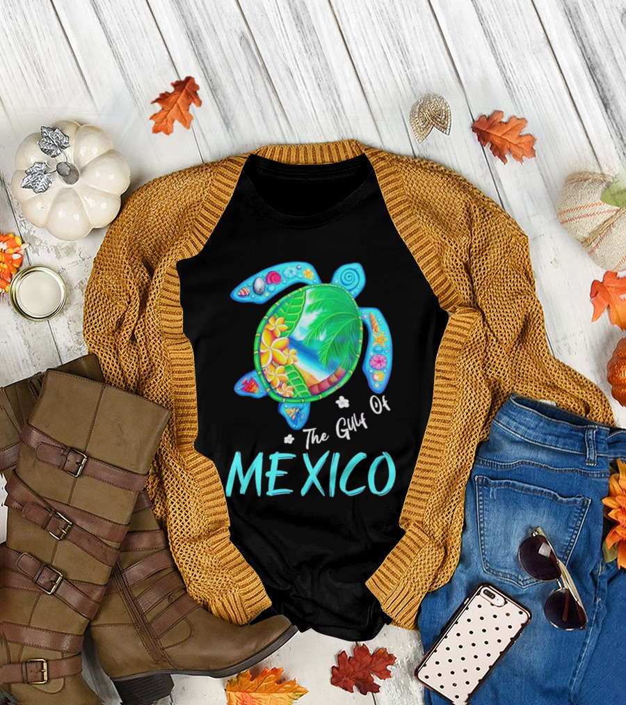 The Gulf Of Mexico Turtle Summer Beach Souvenir T-Shirt