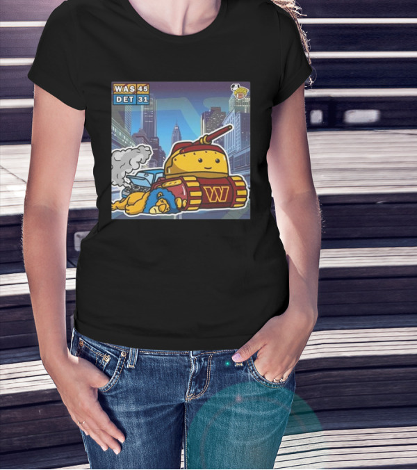 "Washington Commanders Tank Victory Over Detroit Lions 45-31 Urban Showdown" T-Shirt