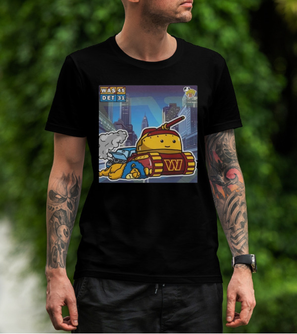 "Washington Commanders Tank Victory Over Detroit Lions 45-31 Urban Showdown" T-Shirt