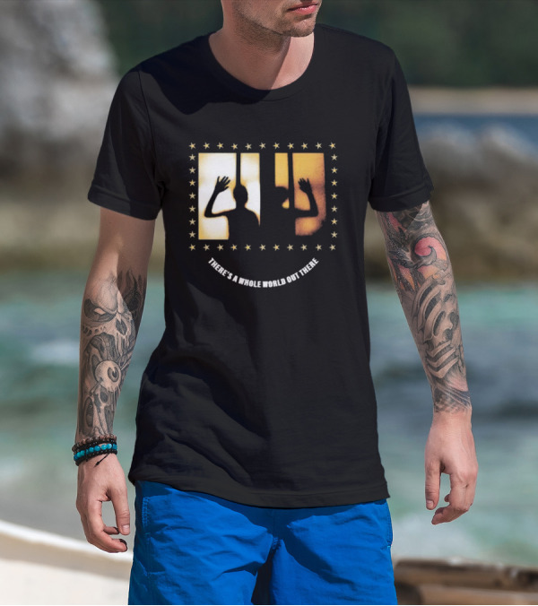 There's A Whole World Out There Pure Noise Arm's Length Stars And Silhouettes T-Shirt