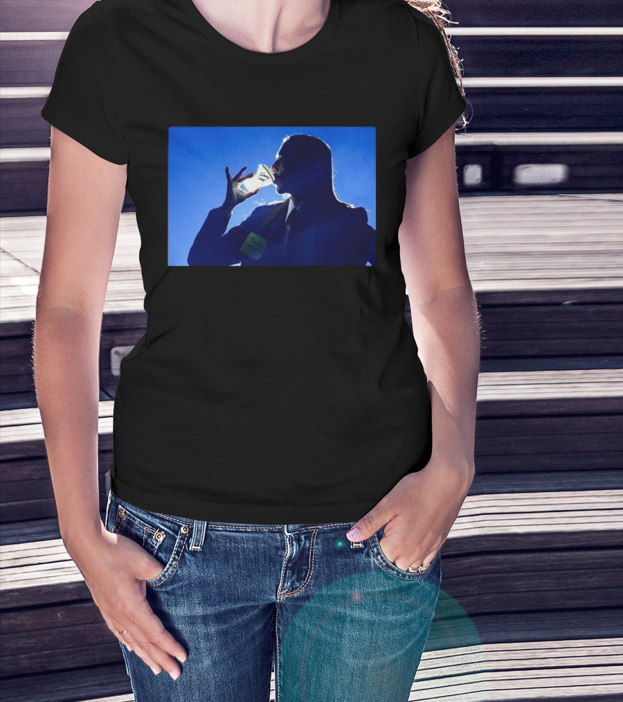 Tommy Cash Silhouette Drinking Light Bulb On Stage T-Shirt