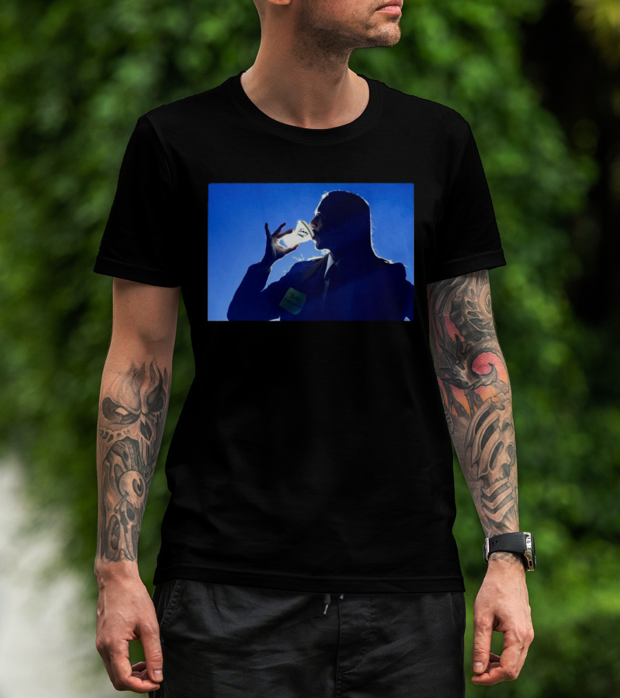 Tommy Cash Silhouette Drinking Light Bulb On Stage T-Shirt