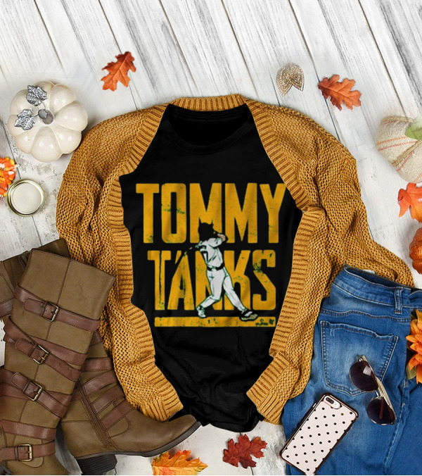 Tommy Tanks Baseball Player Silhouette T-Shirt