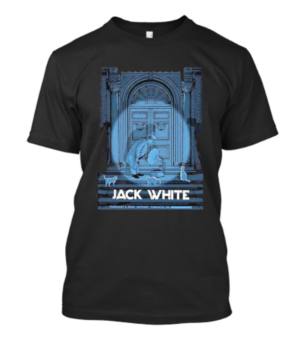 Jack White February 6 2025 No Name Tour History Toronto ON Cats And Phonograph T-Shirt