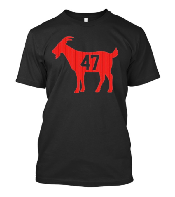 Trump 47 G.O.A.T Red Goat Silhouette Icon T-Shirt