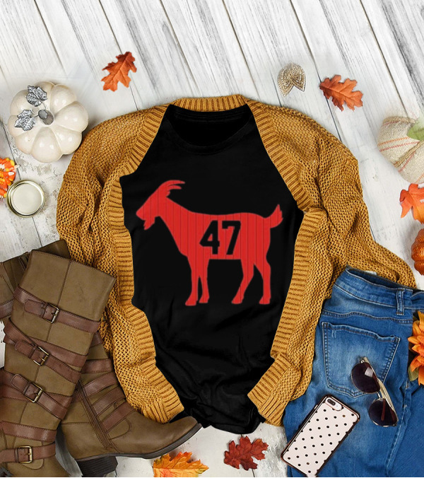 Trump 47 G.O.A.T Red Goat Silhouette Icon T-Shirt