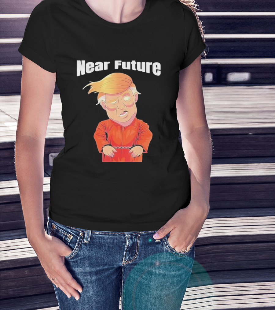 Trump Near Future Lock Him Up Orange Prison Jumpsuit T-Shirt