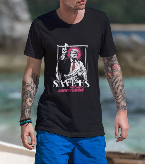 Save US Save TikTok Trump Halo Artwork T-Shirt