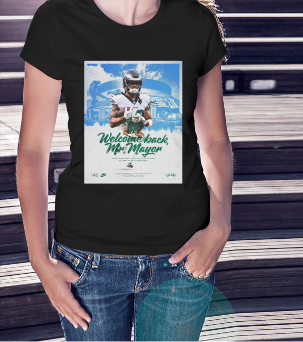 Tulane Green Wave Football Welcome Back Mr. Mayor Parry Nickerson Uptown Super Bowl Nike Edition T-Shirt