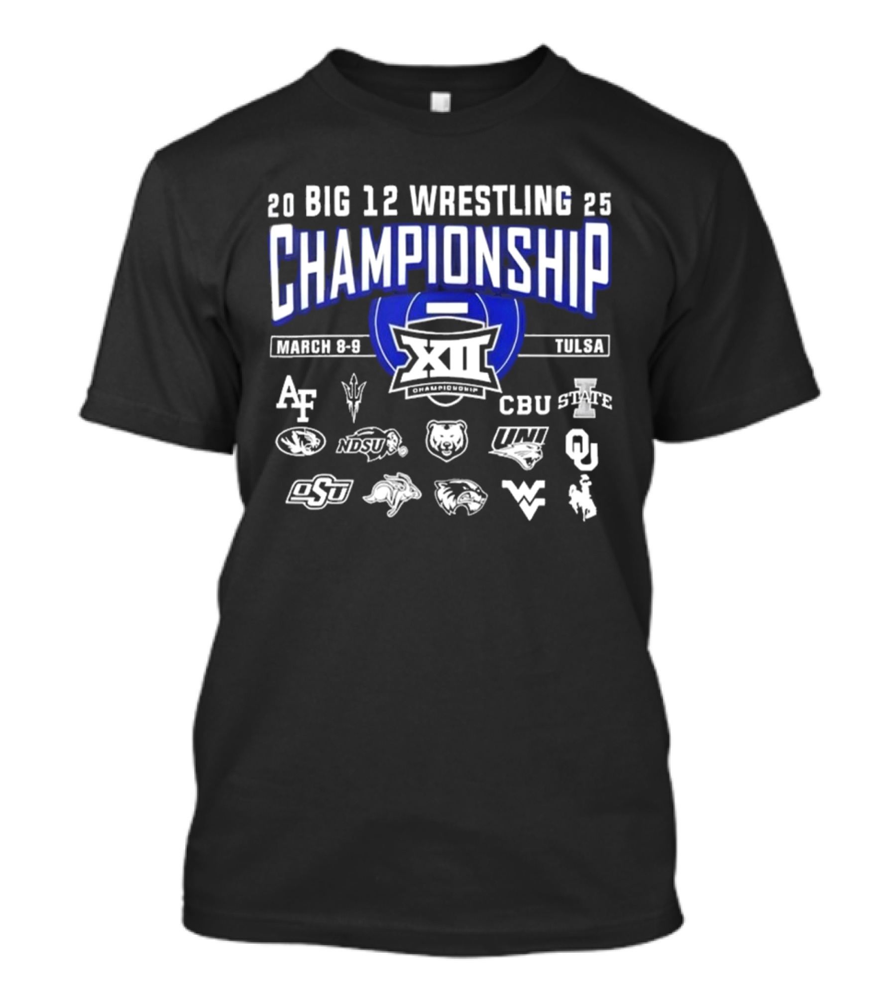 2025 Big 12 Wrestling Championship March 8-9 Tulsa T-Shirt