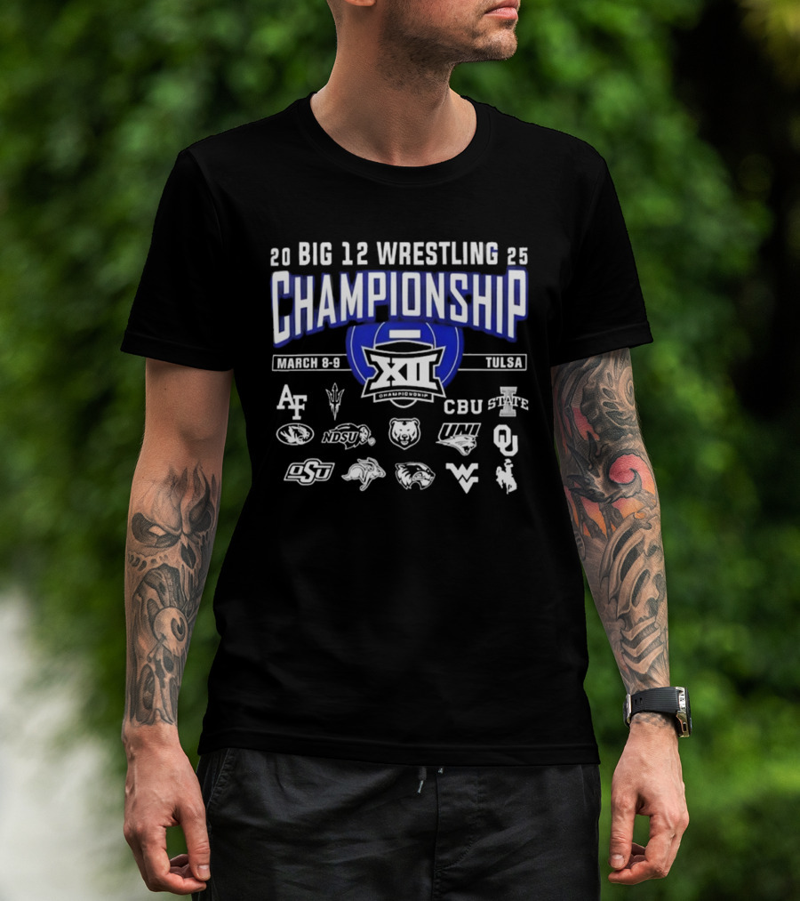 2025 Big 12 Wrestling Championship March 8-9 Tulsa T-Shirt