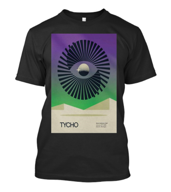 Tycho Saint Andrew's Hall January 23 2025 Detroit Michigan T-Shirt