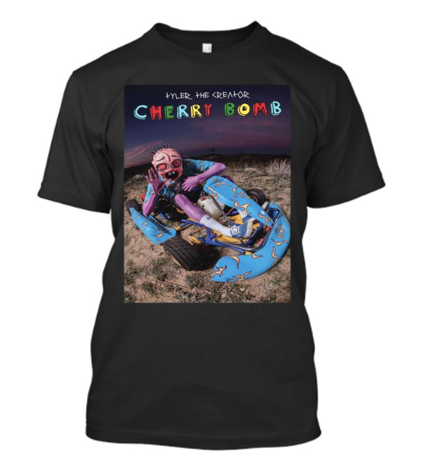 Tyler The Creator Cherry Bomb Riding Go Kart 10 Years Anniversary T-Shirt