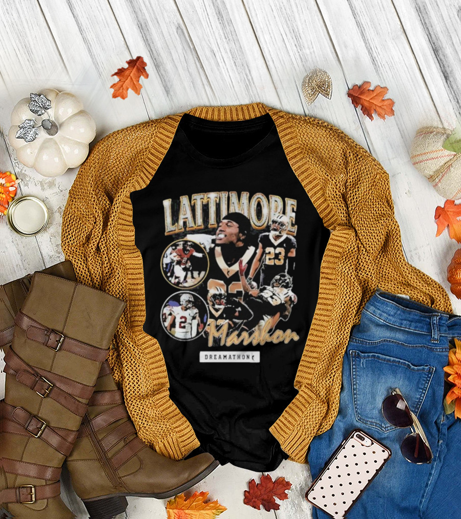 Lattimore Marshon Dreamathon Football Tribute Imagery T-Shirt