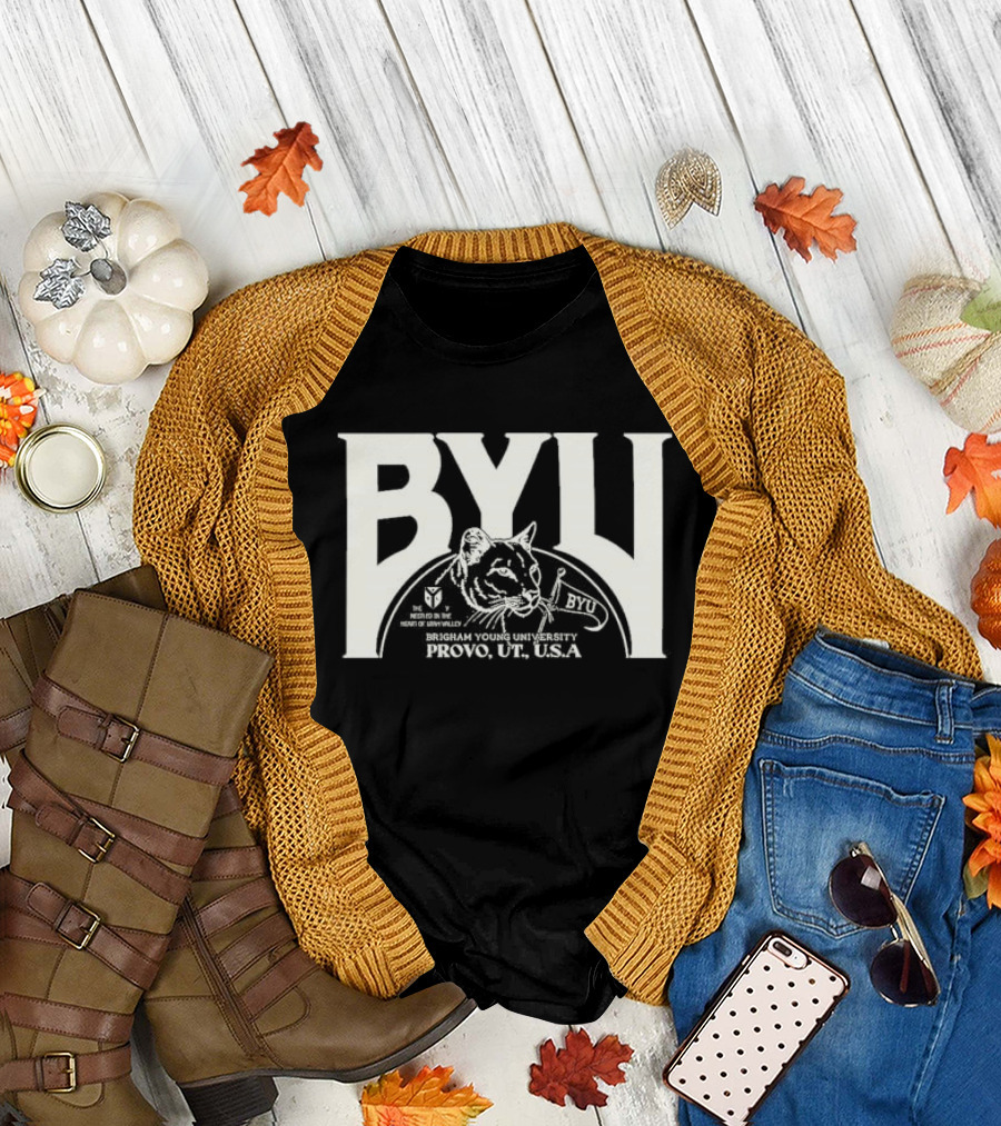 BYU Heritage Tysdyes Brigham Young Cougars Provo America T-Shirt
