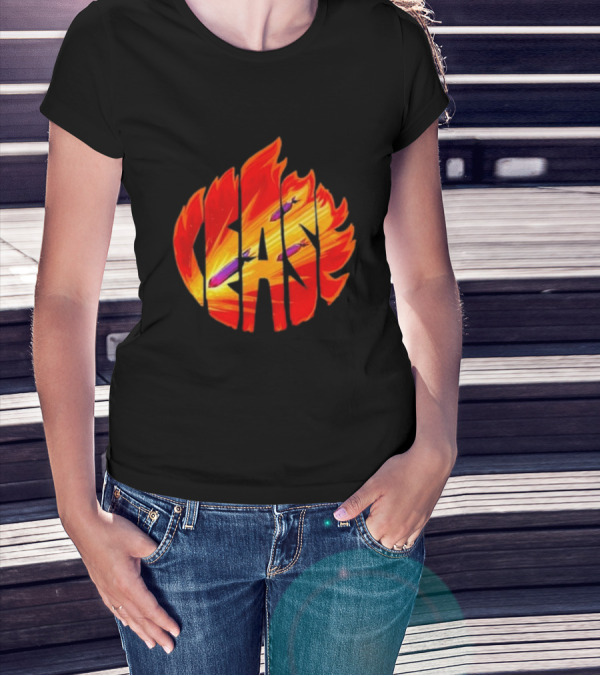 Cease Fire Flame Letters With Missiles T-Shirt