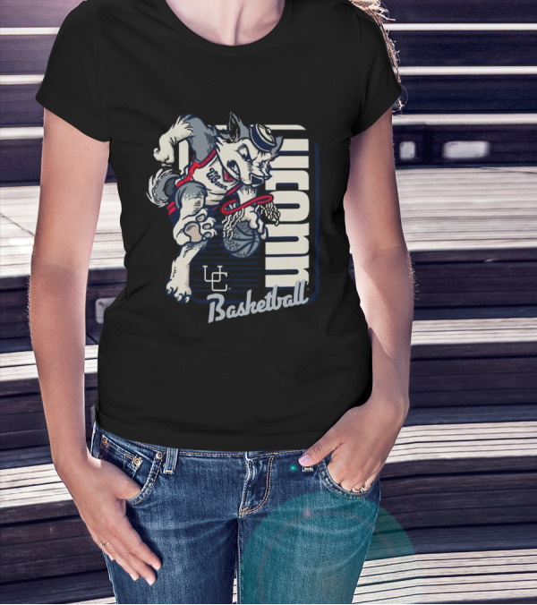 UConn Huskies Basketball Mascot Dunk UConn Basketball 2025 T-Shirt