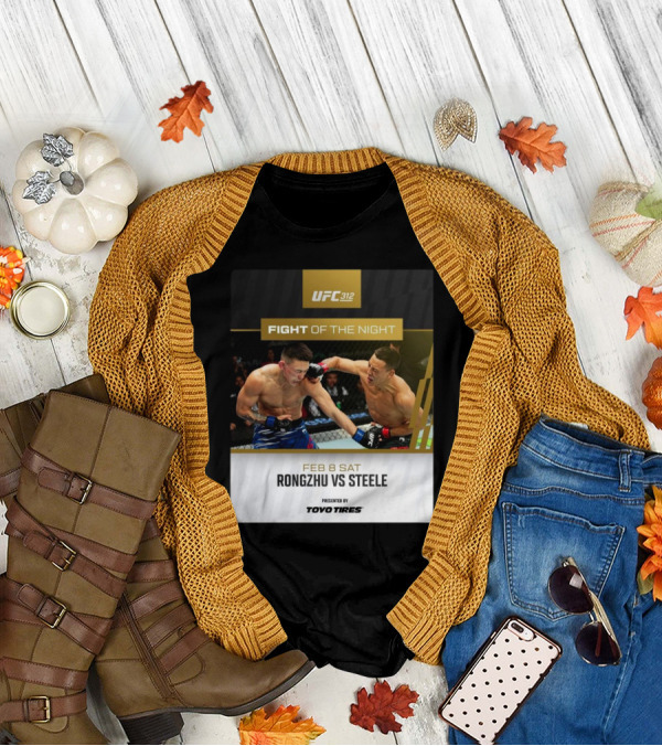 UFC 312 Fight Of The Night Feb 8 2025 Rongzhu Vs Steele Presented By Toyo Tires T-Shirt