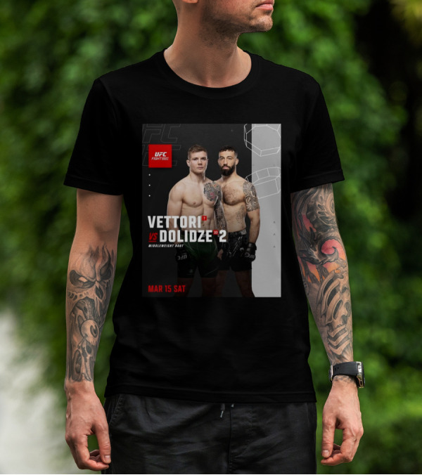 UFC Fight Night Vettori Vs Dolidze Middleweight Bout March 15 Saturday T-Shirt