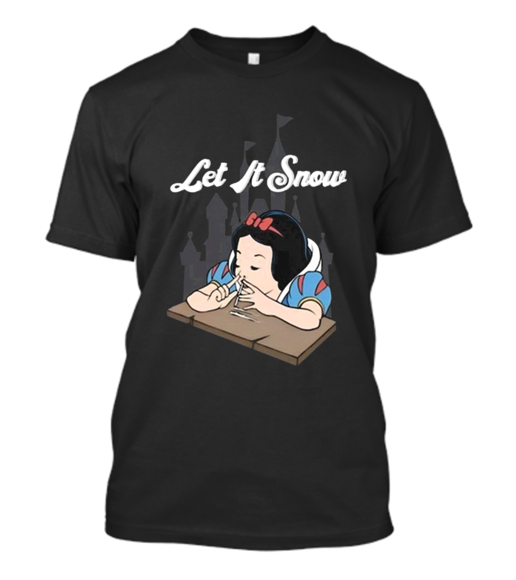 Unethical Threads Let It Snow Castle Scene T-Shirt