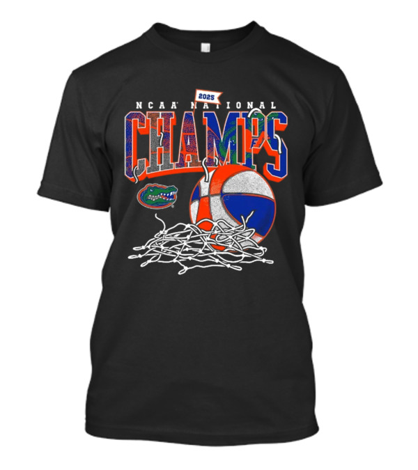 NCAA National Champs 2025 Florida Gators Basketball Victory T-Shirt