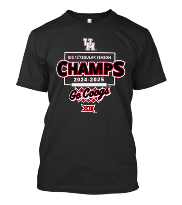 University Of Houston Cougars Big 12 Regular Season Champs 2024-2025 Go Coogs XII T-Shirt