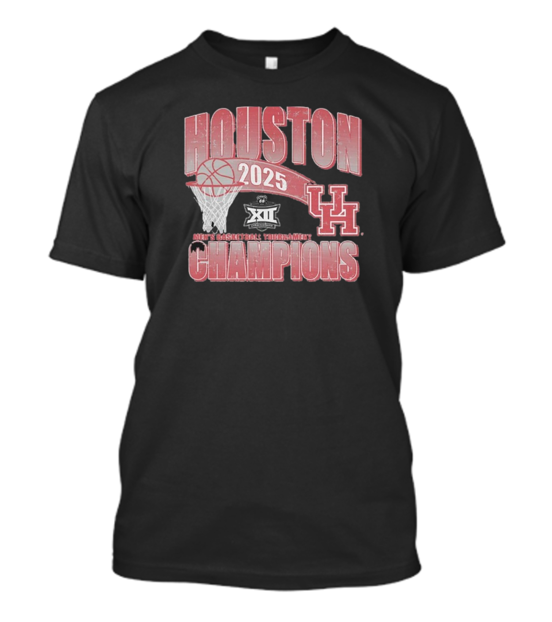 University Of Houston 2025 Men’s Basketball Tournament Big 12 Champions T-Shirt