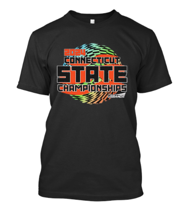 USBands Connecticut State Championships 2024 Bold Multicolor Swirl Background T-Shirt