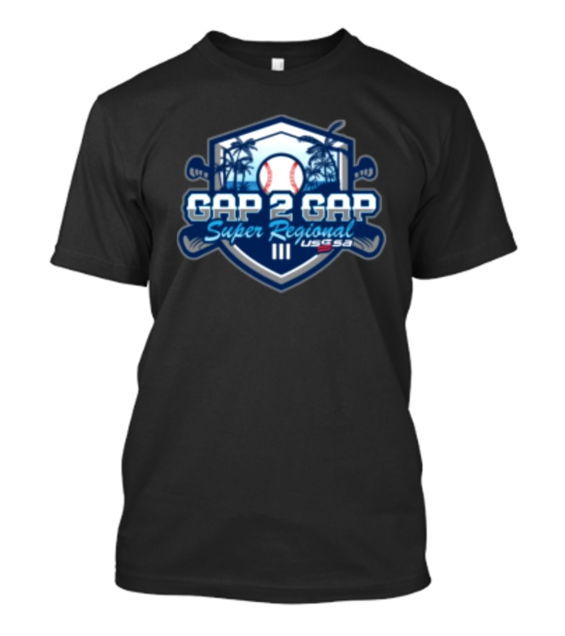 USSSA Gap 2 Gap Super Regional III Baseball March 15-16 2025 T-Shirt