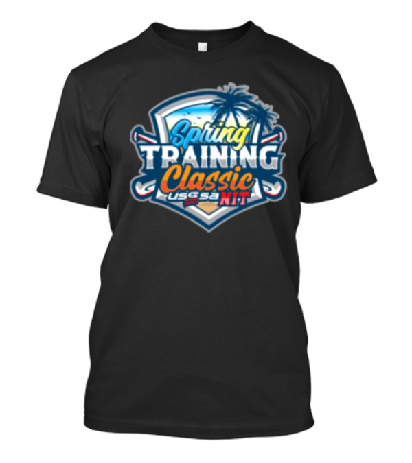 USSSA NIT Spring Training Classic March 22-23 2025 Palm Trees And Crossed Bats T-Shirt