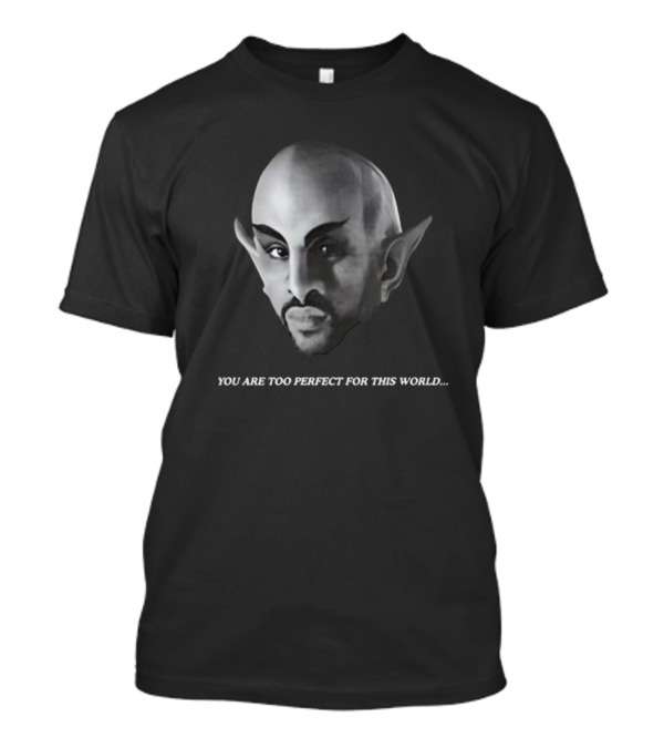 "Vaticano You Are Too Perfect For This World Fantasy Creature Portrait" T-Shirt