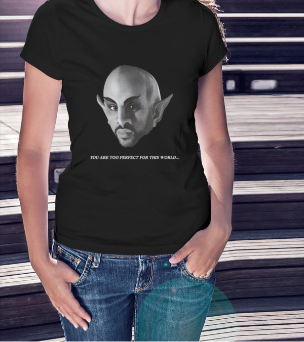 "Vaticano You Are Too Perfect For This World Fantasy Creature Portrait" T-Shirt