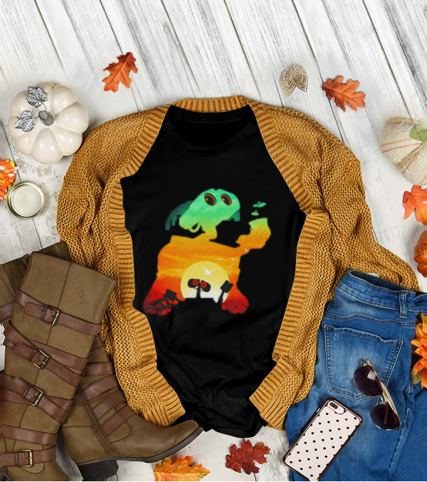 Wall-E Cosmic Recycler Sunset Silhouette T-Shirt