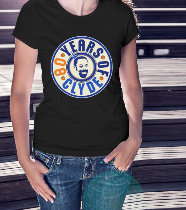 80 Years Of Clyde Walt Frazier Basketball Legacy T-Shirt