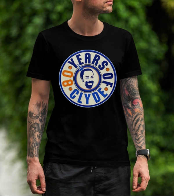 80 Years Of Clyde Walt Frazier Basketball Legacy T-Shirt