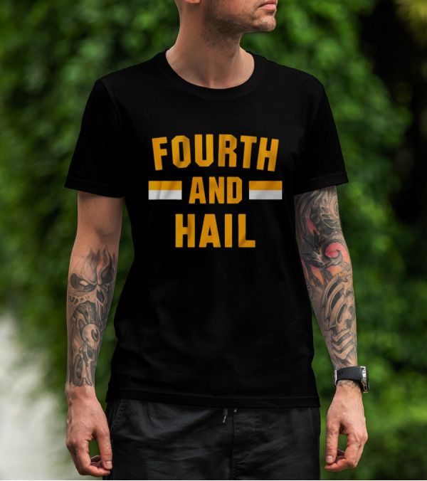 Washington Commanders Fourth And Hail NFL Football T-Shirt