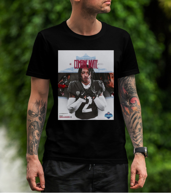 Lucas Oil Stadium NFL Combine Invite Kyle Williams Washington State Cougars Indianapolis 2025 T-Shirt