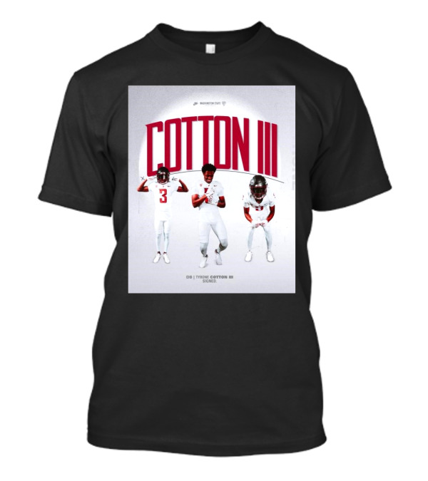 Washington State Cougars Football Tyrone Cotton III Welcome To The Palouse T-Shirt