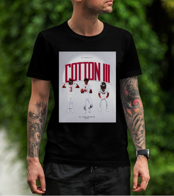 Washington State Cougars Football Tyrone Cotton III Welcome To The Palouse T-Shirt