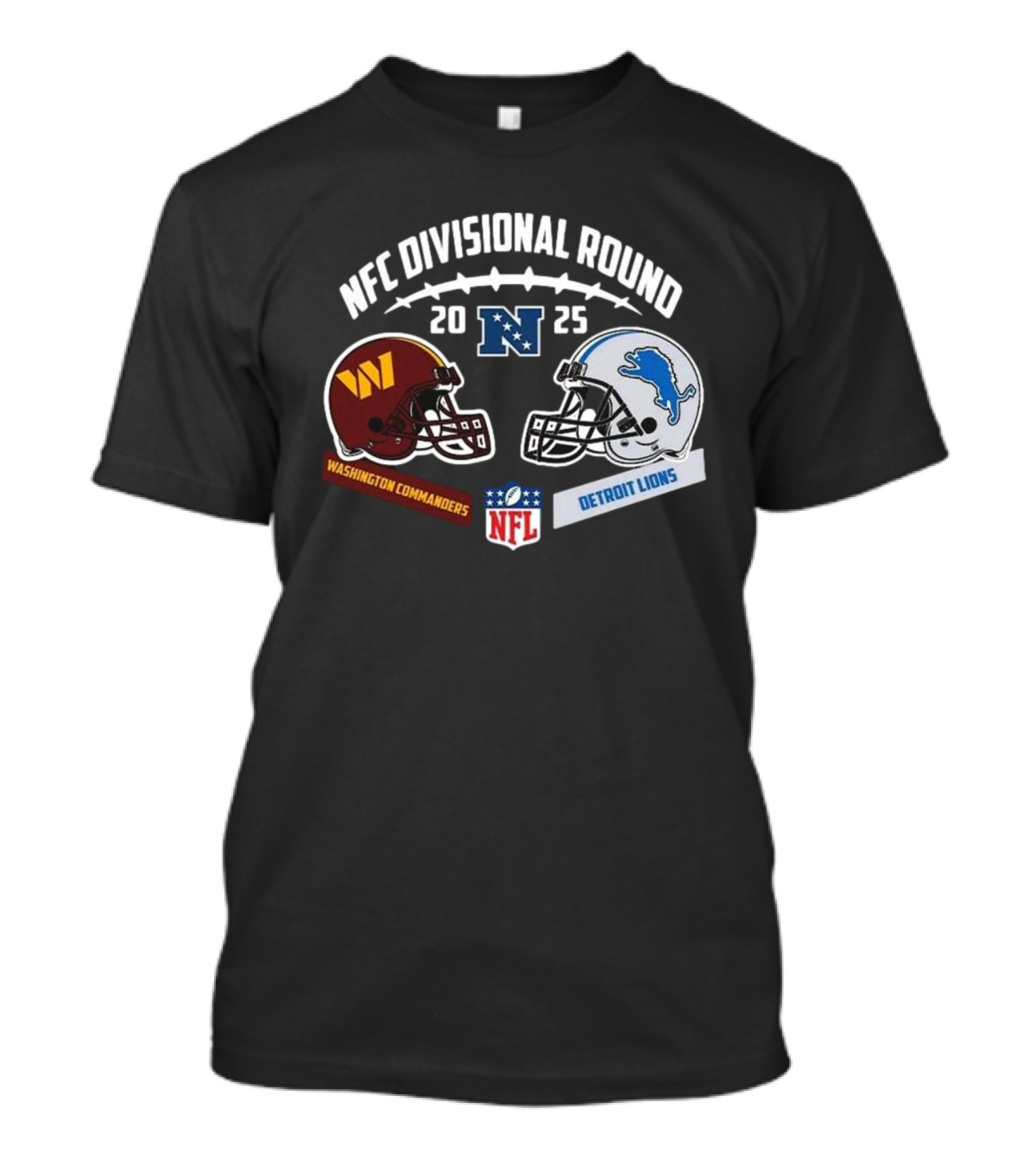 NFC Divisional Round 2024 Washington Commanders Vs Detroit Lions NFL Playoffs T-Shirt