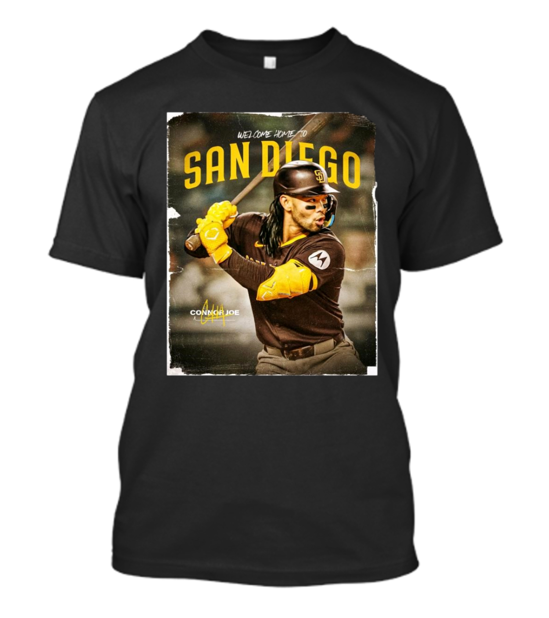 Welcome Home To San Diego Padres Connor Joe Signature T-Shirt