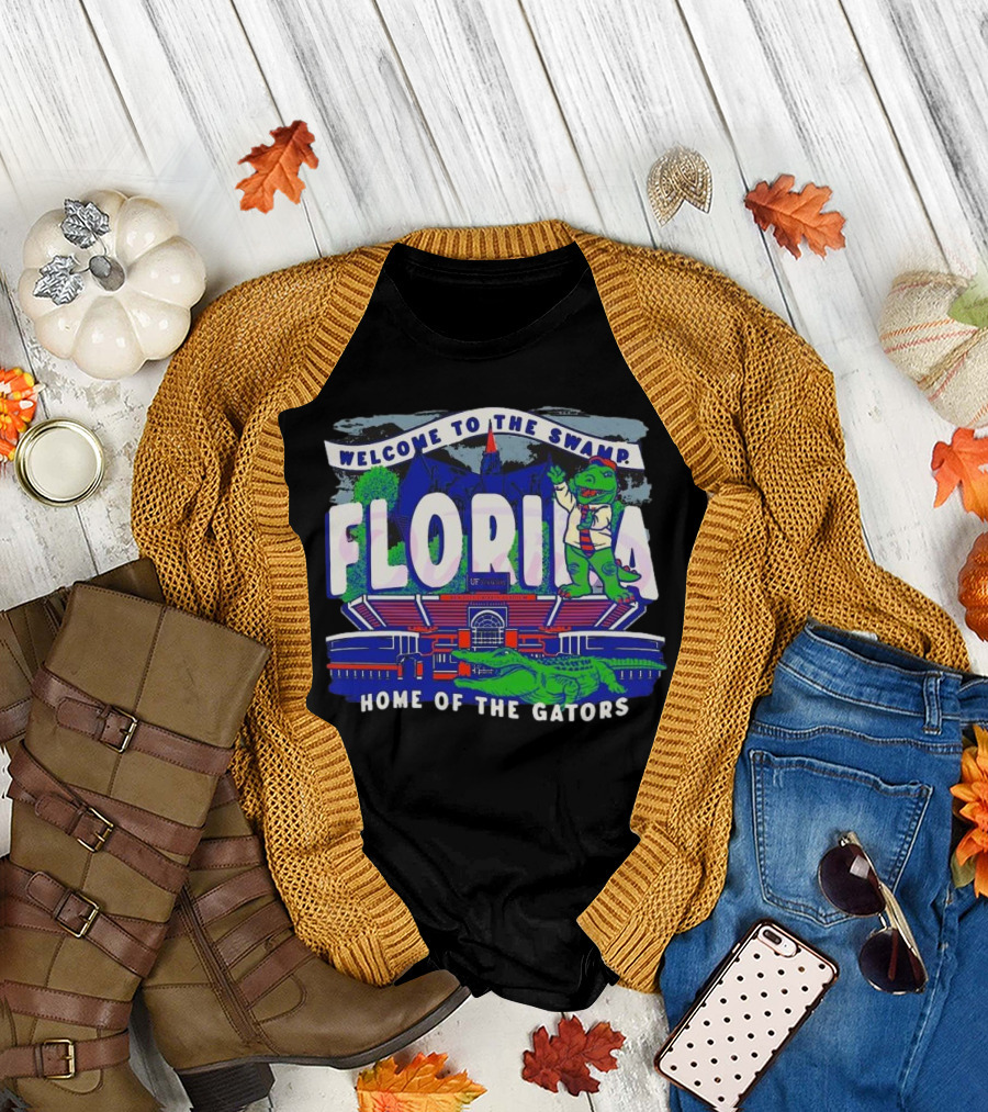 Welcome To The Swamp Florida UF Home Of The Gators T-Shirt