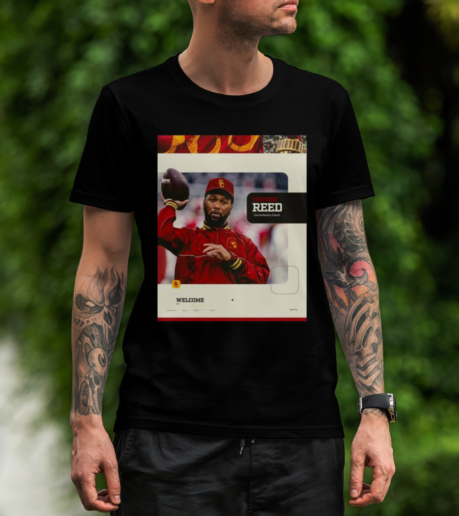 Welcome Trovon Reed USC Trojans Cornerbacks Coach Football T-Shirt